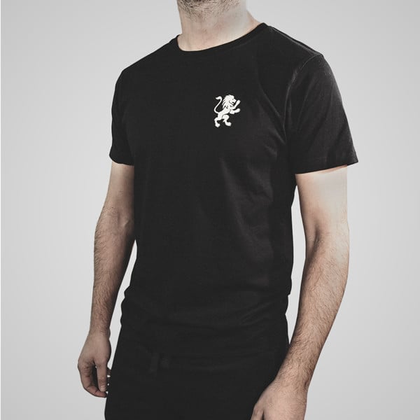med uret tømrer Leeds Organic Black T-Shirt With RQS Logo - Royal Queen Seeds