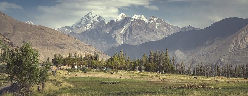 Hindu Kush mountain range in Afghanistan