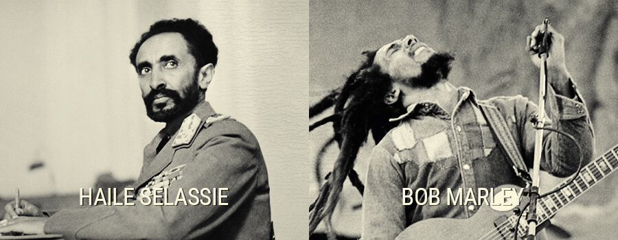 Haile Selassie And Bob Marley