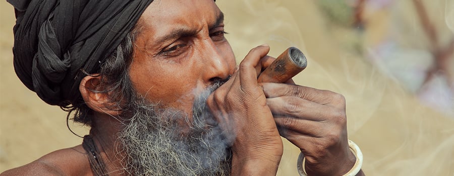 Hinduism and cannabis. Charas, hash, leaves and buds Hinduism and cannabis. Charas, hash, leaves and buds
