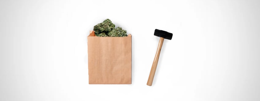 PAPER BAG AND HAMMER