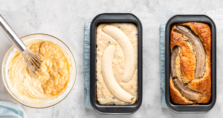 Bannana bread process Bannana bread process