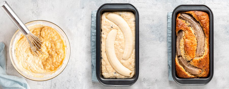 Bannana bread process Bannana bread process