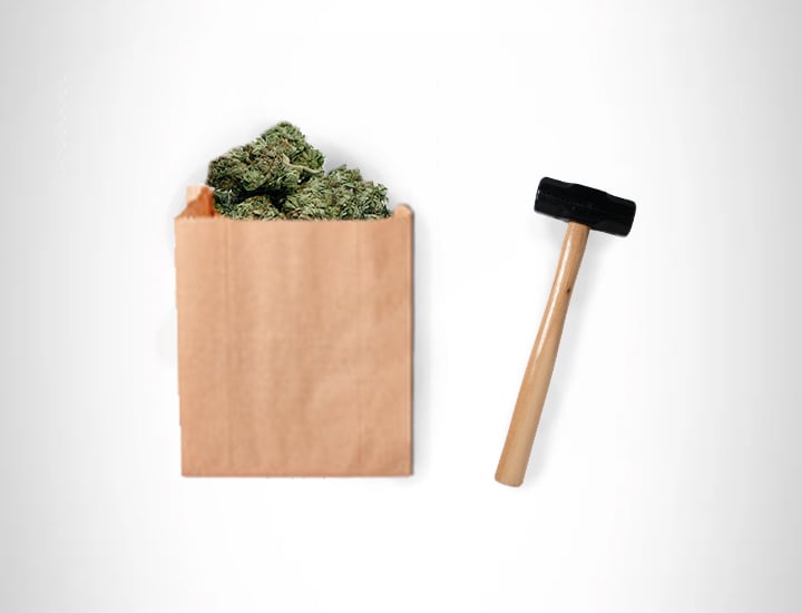 PAPER BAG AND HAMMER