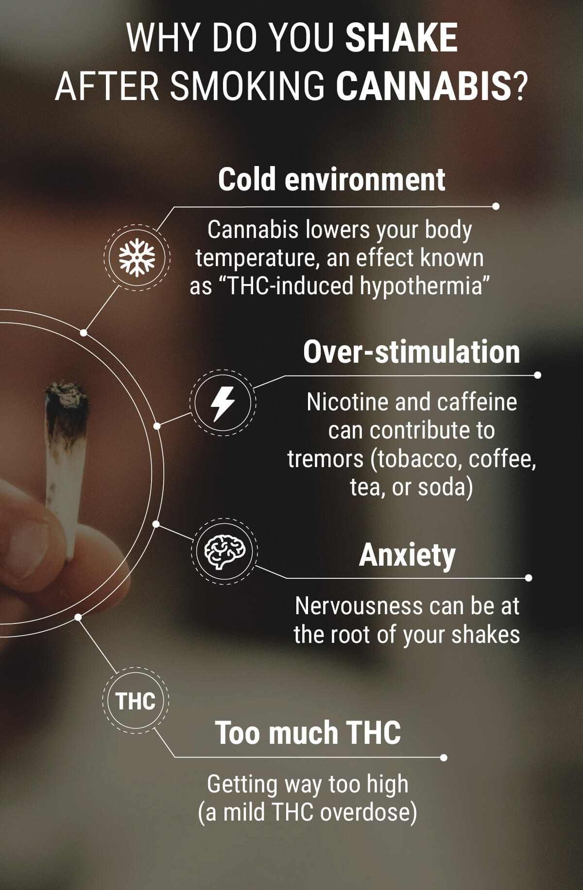 Why do you shake after smoking cannabis?