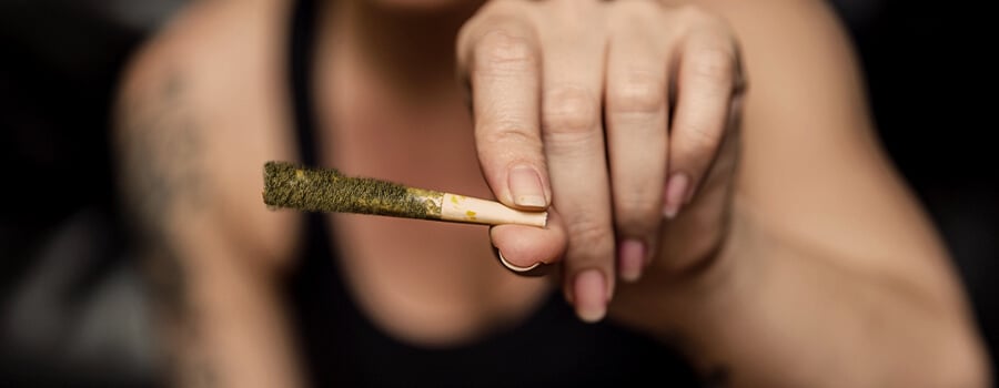 Cannabis Joint And Kief