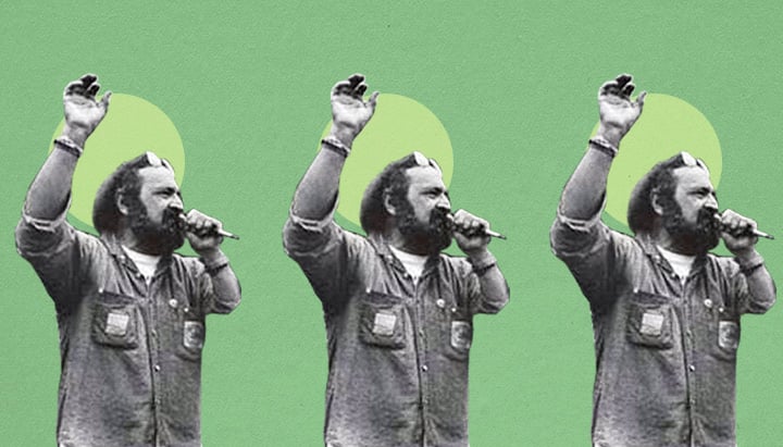Jack Herer in a Protest Jack Herer in a Protest