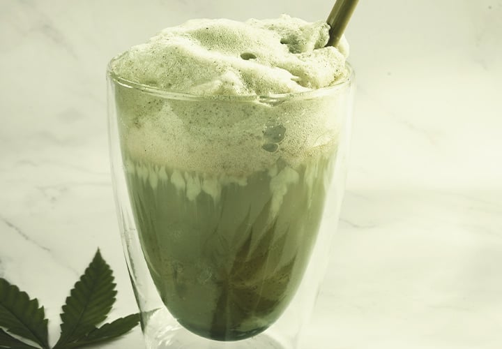 “Cannabis Tea Latte” (made from scratch and great for gatherings)